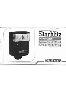 Starblitz 200 A Q-Slave manual. Camera Instructions.
